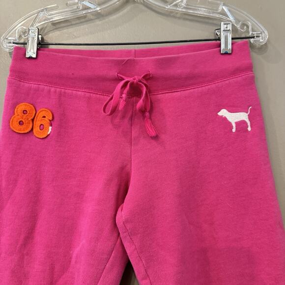 Victorias Secret VS PINK Vintage Y2K Sweatpants Joggers Dog Pup Logo XS Spellout - Picture 6 of 13